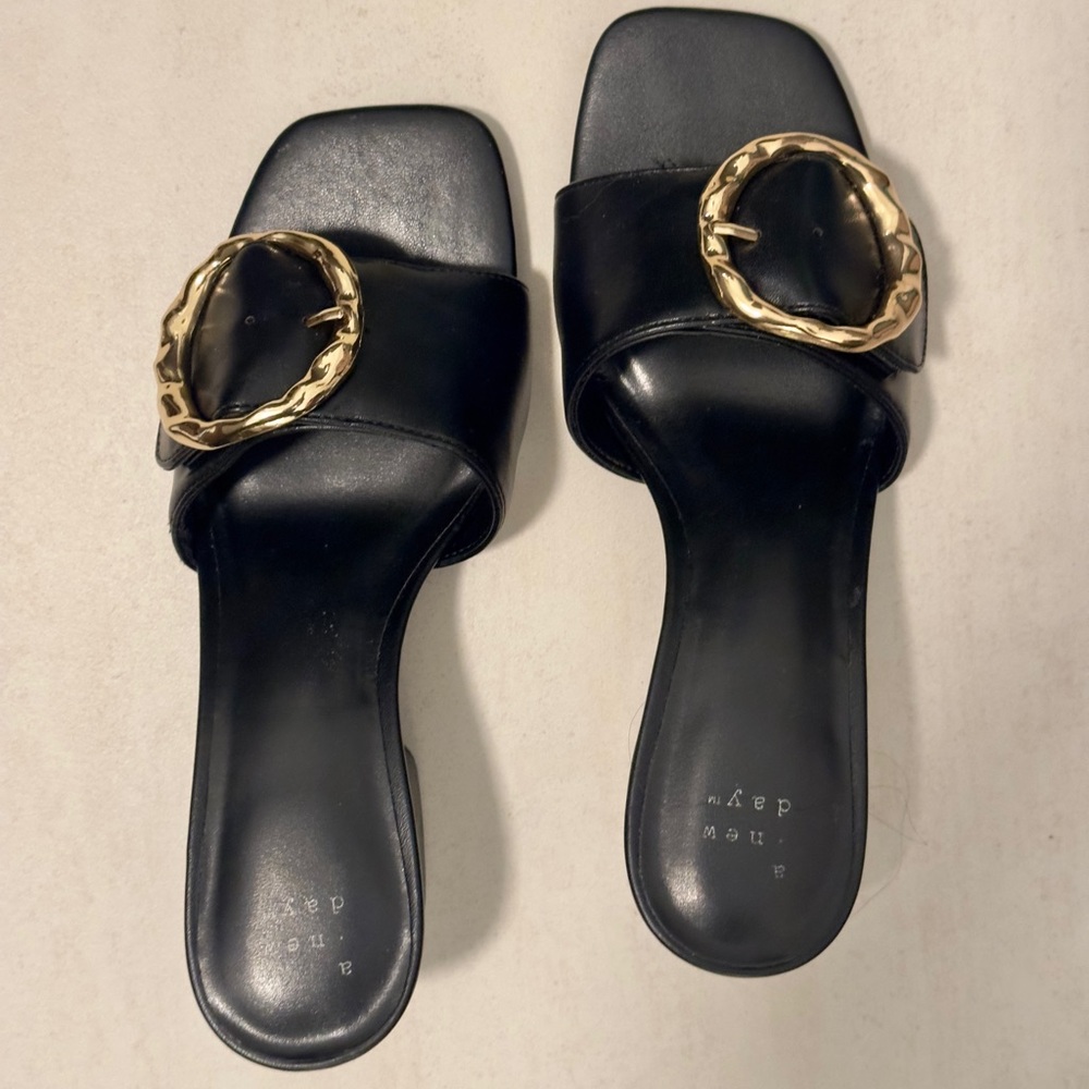 A New Day Mule Heel with Buckle - Like NEW - Target